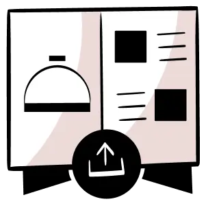 Upload and manage your website menu using POS