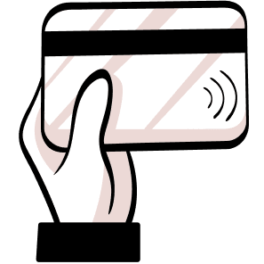 NFC reader and built-in printer