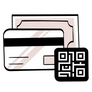 Accept payment using cash, card and QR code